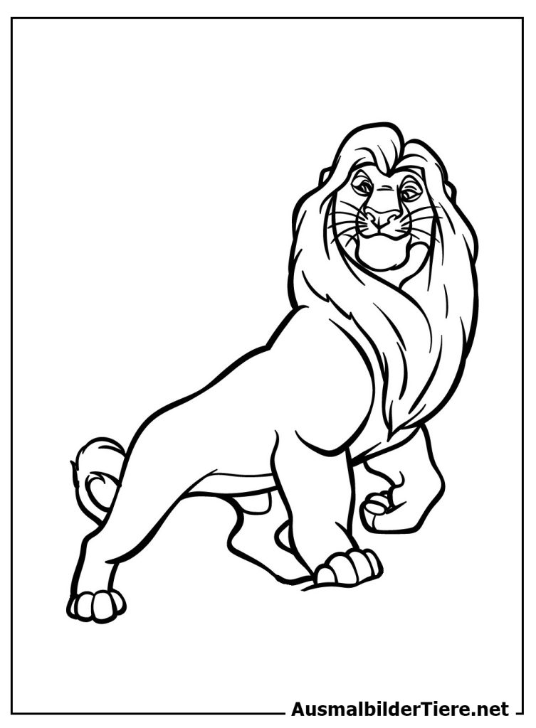 Ausmalbilder König der Löwen
