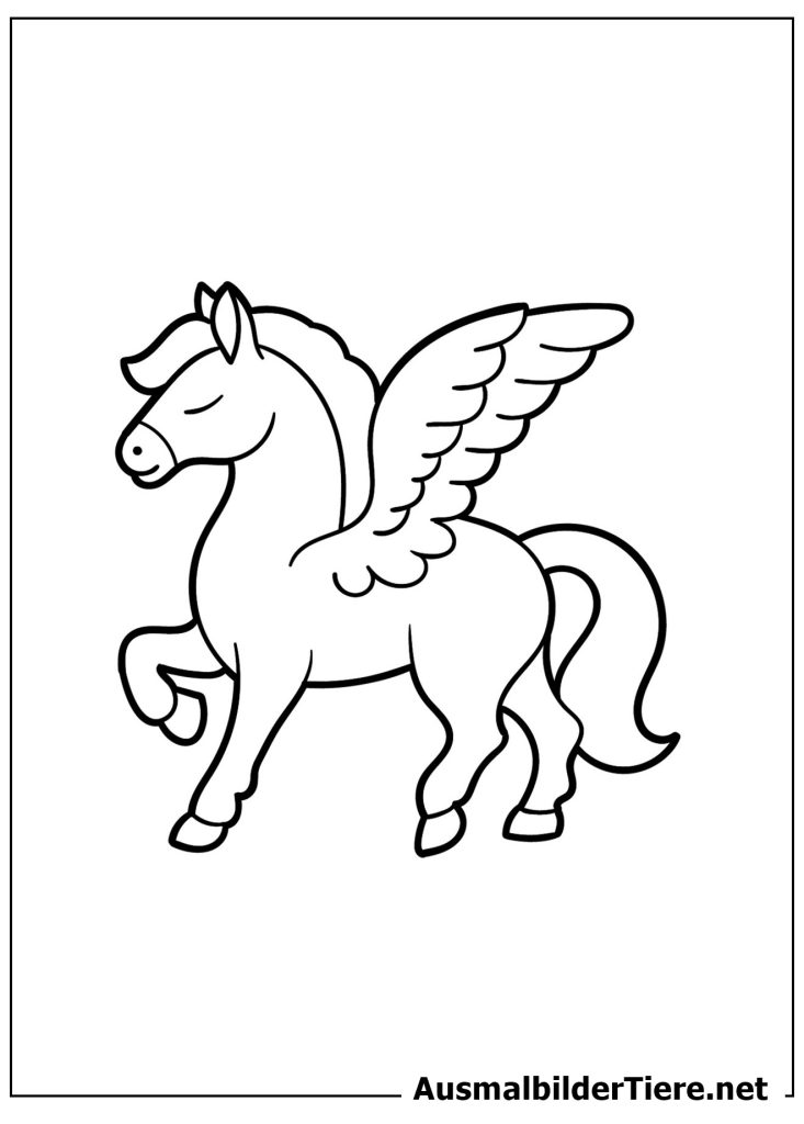 Ausmalbilder Pegasus. 10 Malvorlagen Kostenlos als PDF