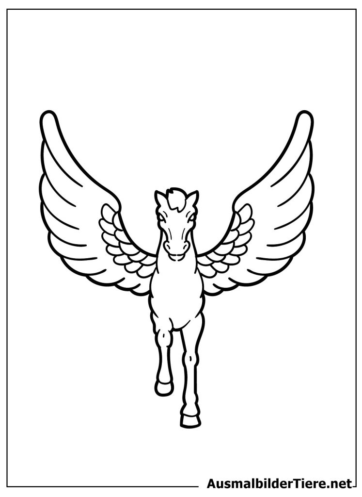 Ausmalbilder Pegasus. 10 Malvorlagen Kostenlos als PDF
