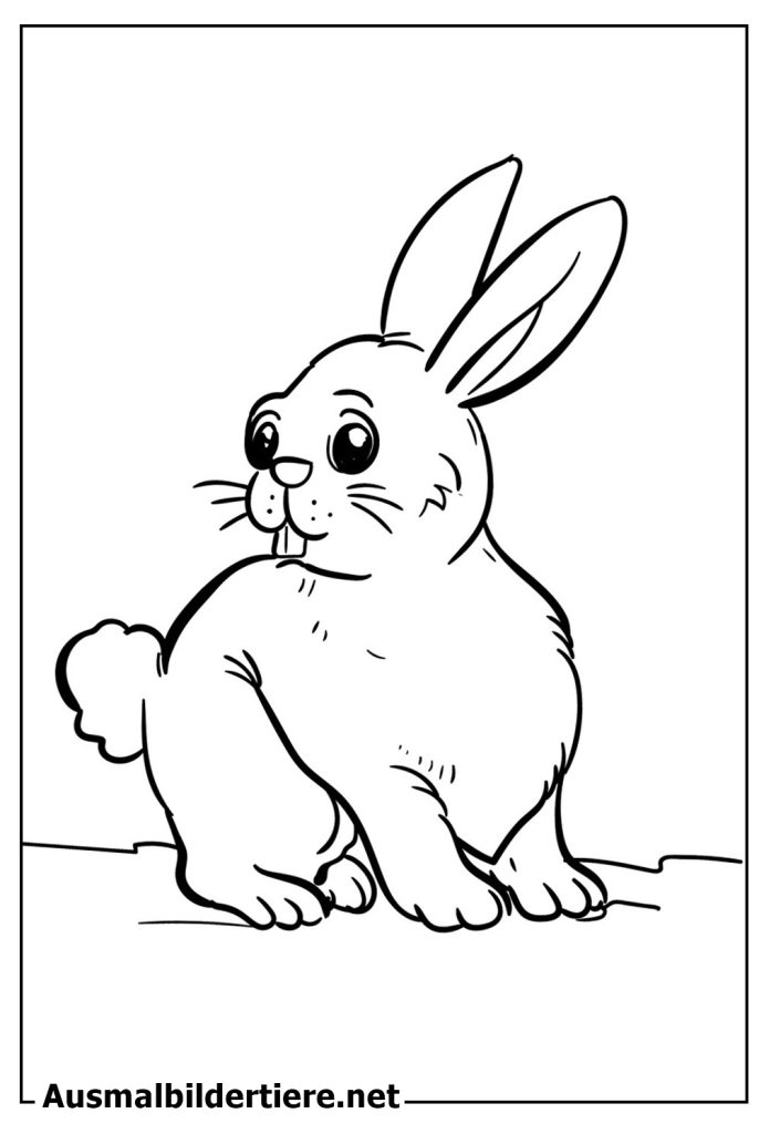 Malvorlagen Kaninchen für Kinder