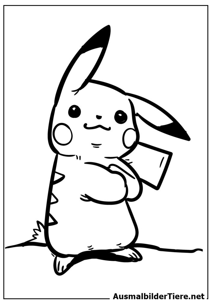 Pikachu Ausmalbilder. Pokemon als kostenlose Pdf - MomoBug