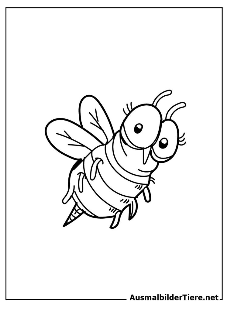Ausmalbilder Insekten für Kinder