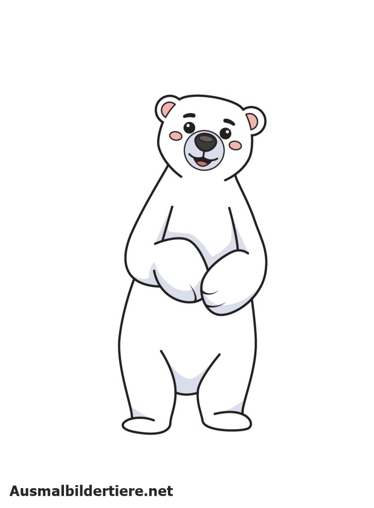 Wie man eine Eisbären zeichnet für kinder