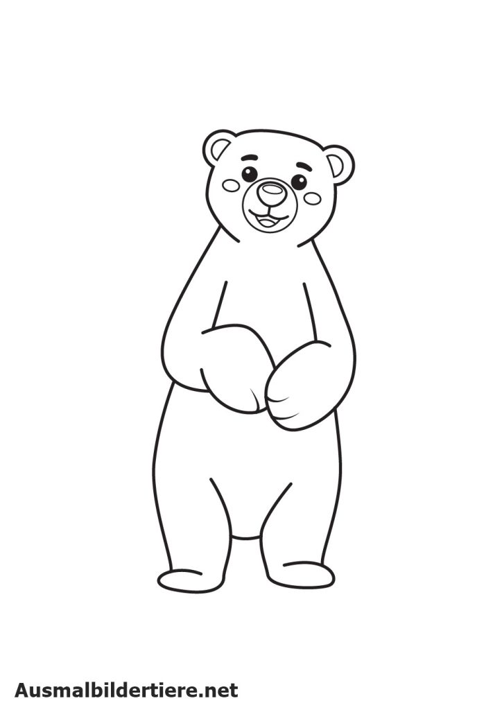 Eisbären Zeichnet Schritt 9