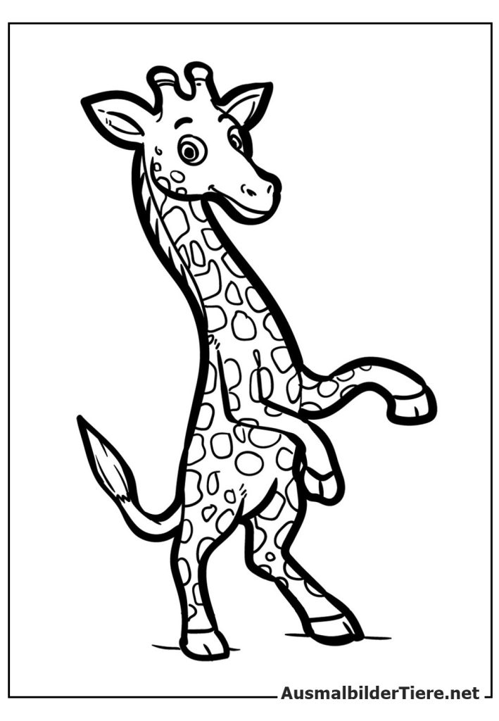 Giraffen Ausmalbilder für Kinder und Erwachsene