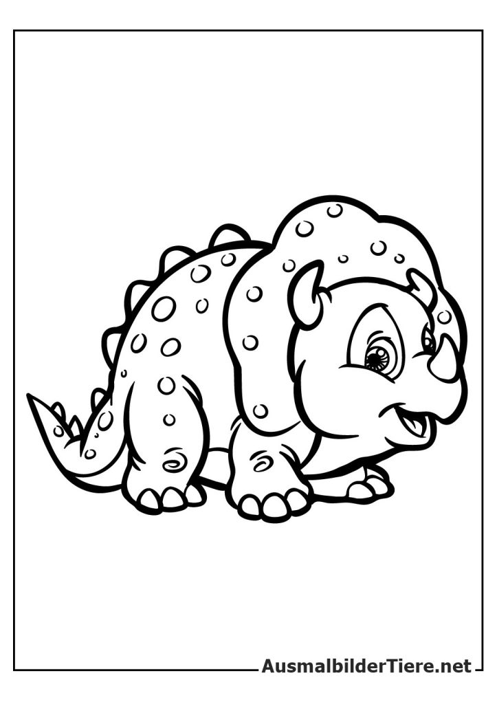 Ausmalbilder Dinosaurier Baby für Kinder Zeichnen