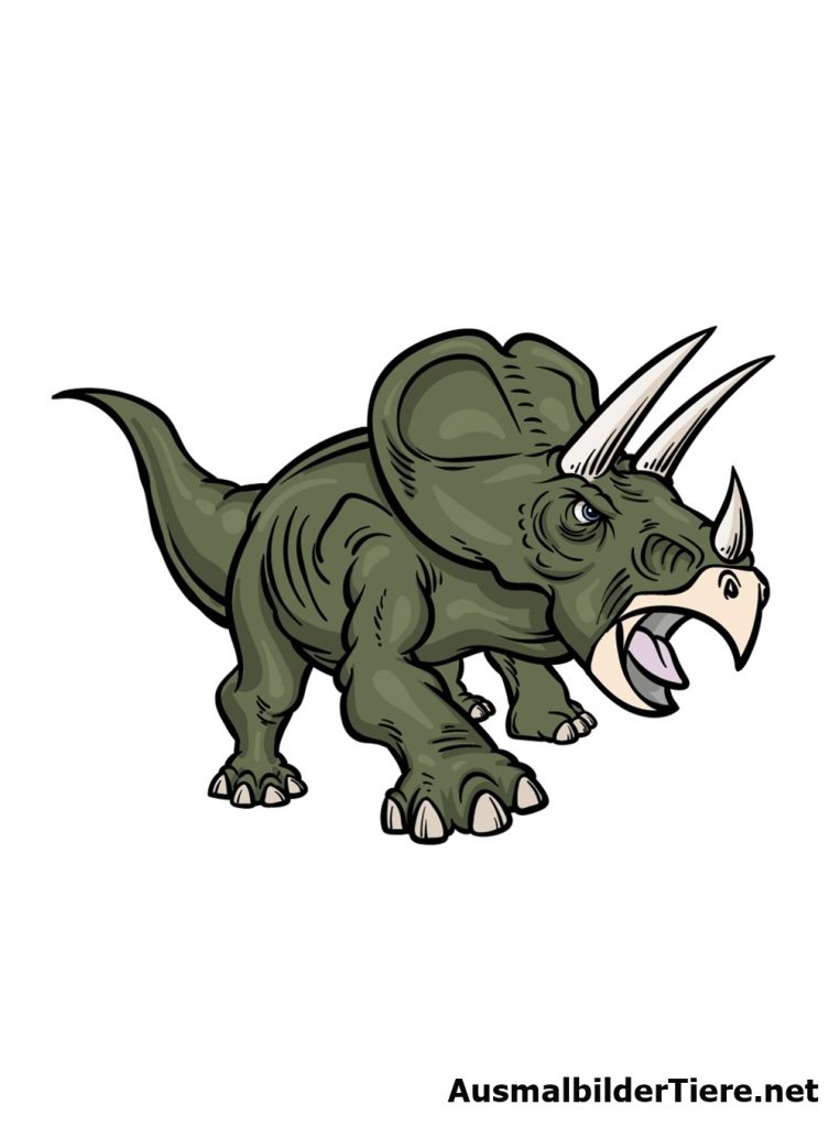 Wie Man Einen Triceratops Zeichnet - Detaillierte 6 Stück Dinosaurier