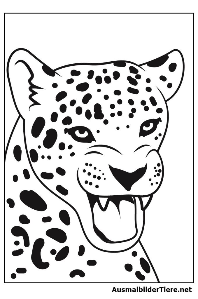 Ausmalbilder Leoparden und Jaguar, 7 Stück Kostenlos als Pdf